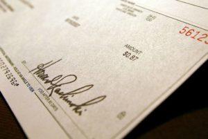 A Check Is A Promissory Note Negotiable Security Instrument
